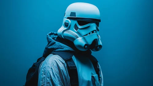 Stormtrooper in Blue Light