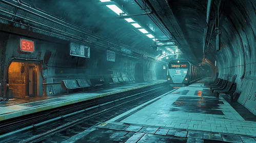 Atmospheric Subway Scene