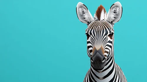 Black and White Striped Zebra