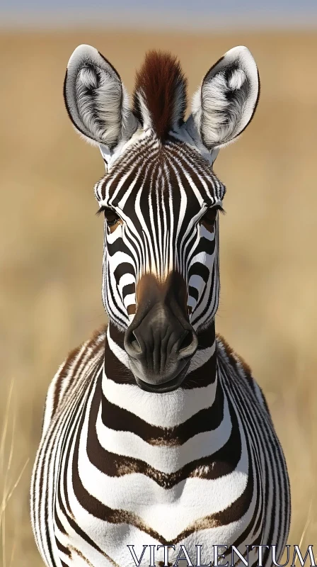 AI ART Zebra with Striking Stripes