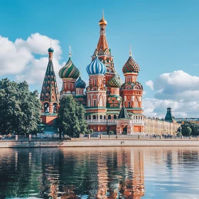 Spectacular Russian Cathedral with Vibrant Domes