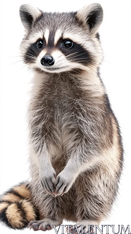 AI ART Raccoon Wildlife Image