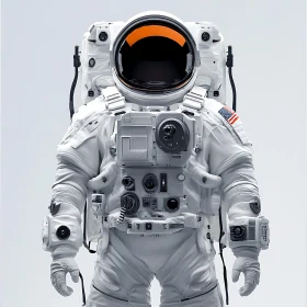 Detailed Modern Space Suit