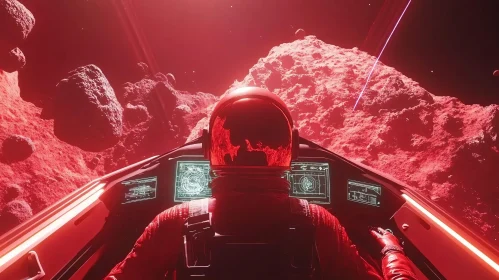 Space Exploration with Red Asteroids