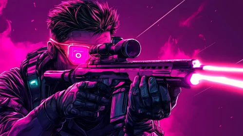 Futuristic Sniper Artwork