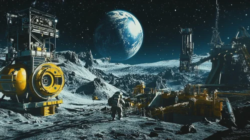 Advanced Moon Exploration Scene