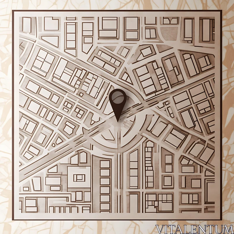 City Navigation Map Illustration