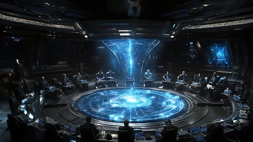 Advanced Technology Council Room with Hologram