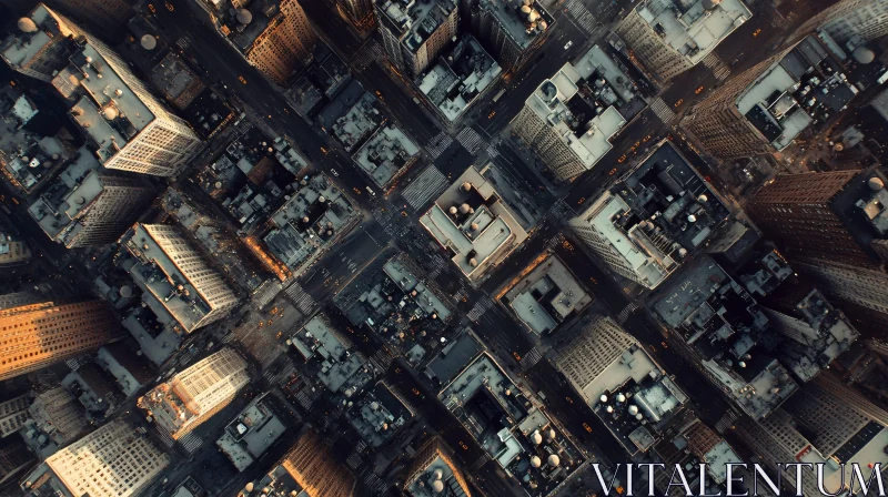 Symmetrical Urban Aerial View