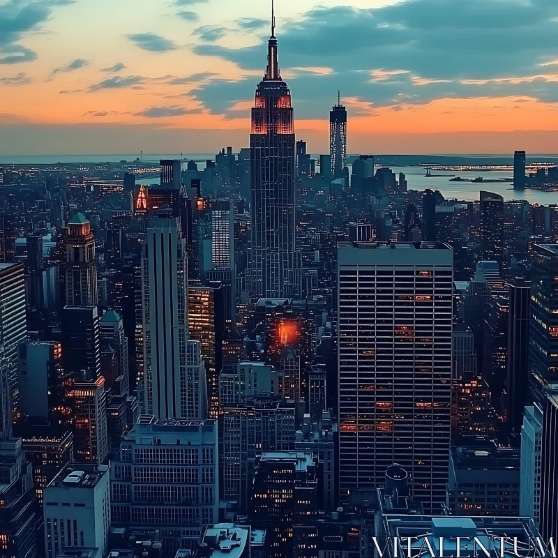 Majestic Urban Sunset