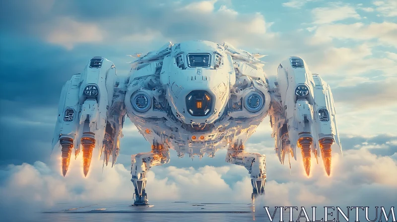 Mechanical Spider Robot in the Sky