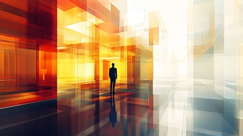 Geometric Abstraction in Warm Hues