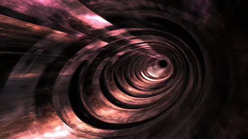 Mesmerizing Abstract Circular Tunnel Art