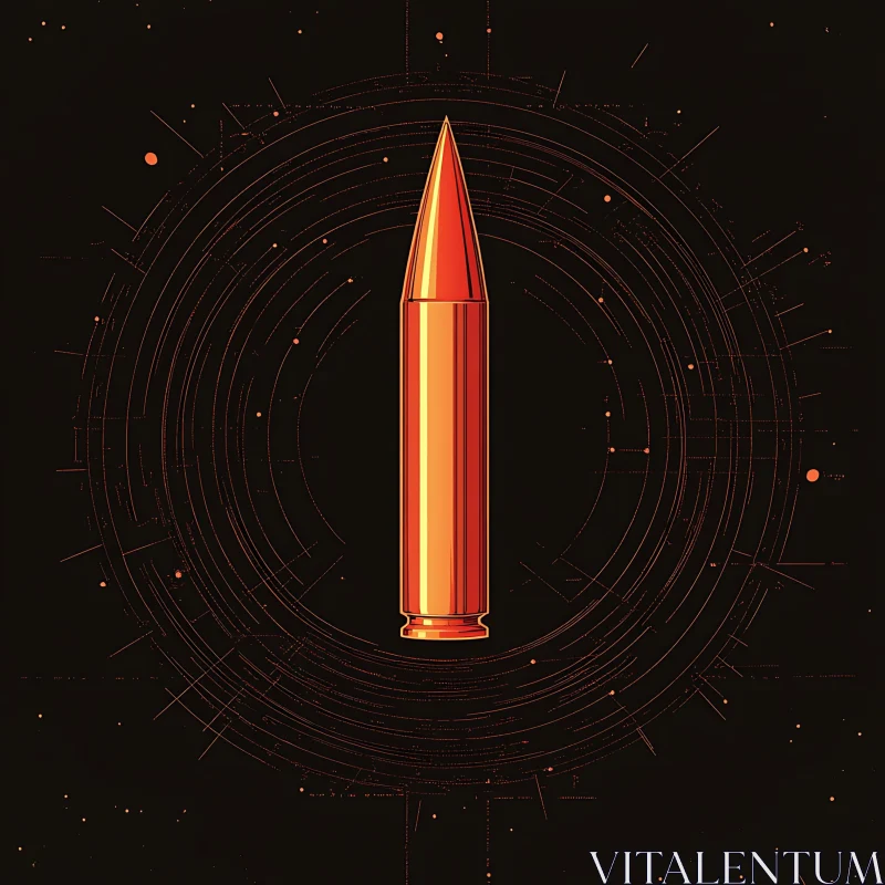 AI ART Modern Bullet Geometric Design