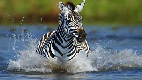 Graceful Zebra in Motion