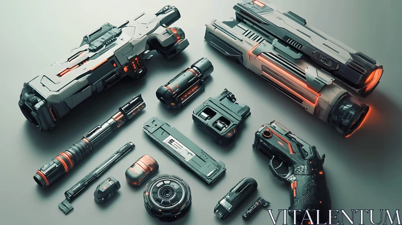 High-Tech Weaponry and Advanced Gadgets AI Image