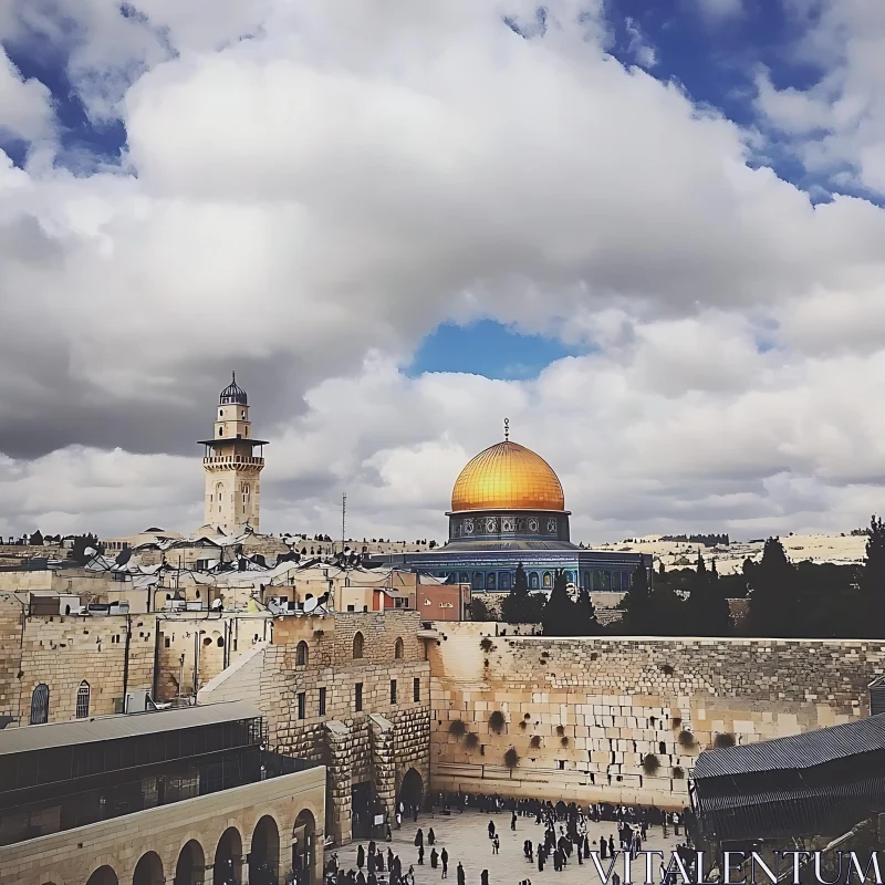 Jerusalem's Iconic Landmarks in Stunning Detail AI Image