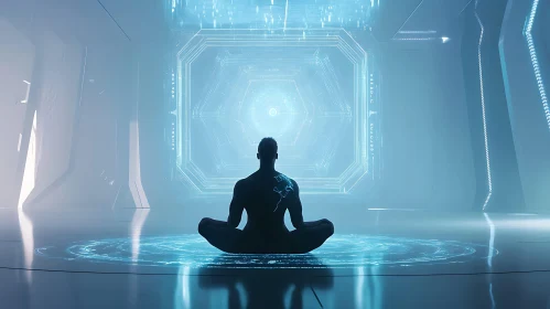 Cyber Meditation in a High-Tech Environment