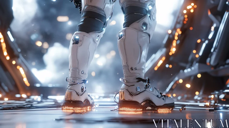 Robotic Legs in Sci-Fi Setting