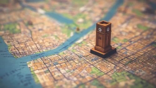 Urban Planning with Miniature Clock Tower