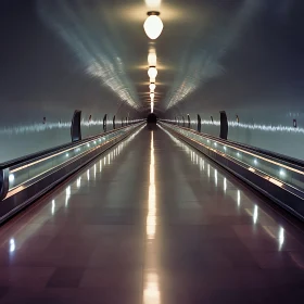 Sleek and Symmetrical Underground Passage