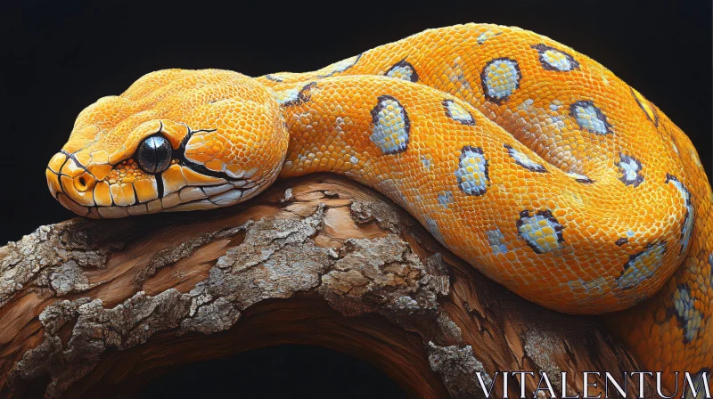 AI ART Vivid Snake in Natural Habitat