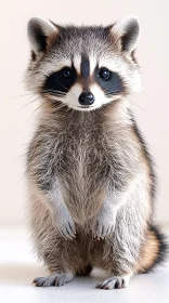 Charming Raccoon Close-Up