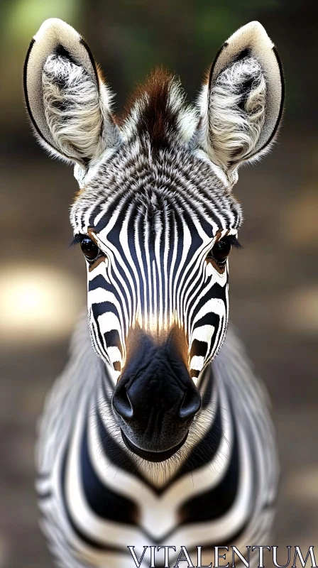 Zebra's Close-Up Marvel AI Image