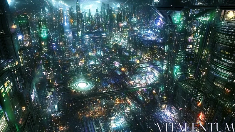 Urban Future: Neon Night AI Image