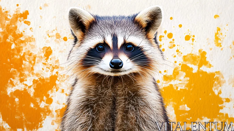 Wildlife Art Raccoon AI Image