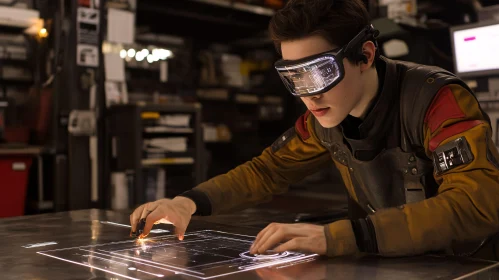 High-Tech Interaction with Augmented Reality Goggles