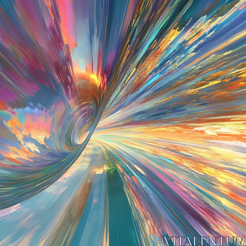 Vibrant Color Vortex AI Image