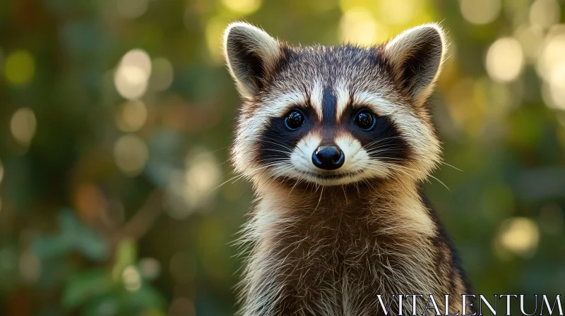 Playful Raccoon in Natural Habitat