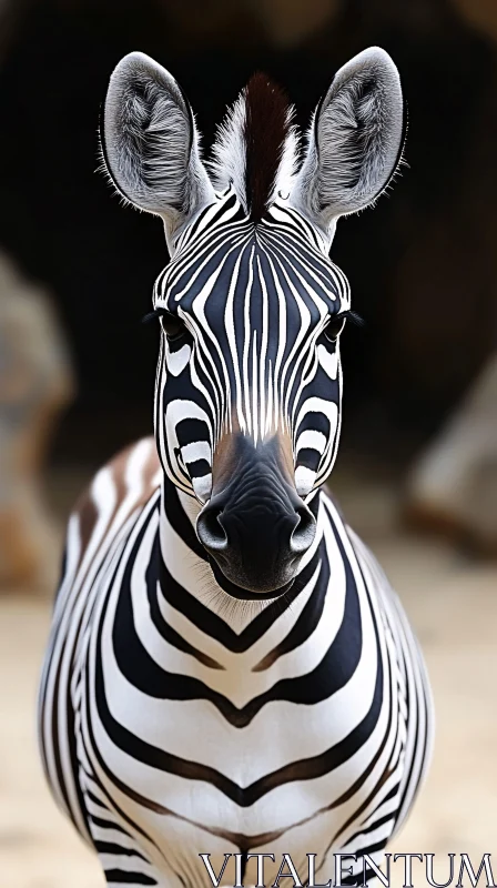 Zebra's Bold Gaze