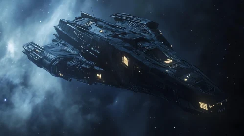 Advanced Sci-Fi Spaceship