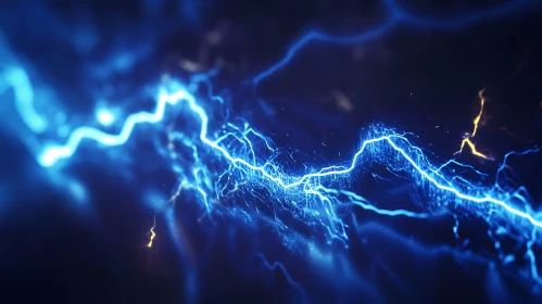 Energetic Electric Arc with Blue and White Luminescence