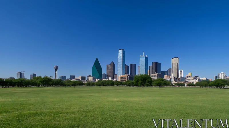 Dallas Skyline and Urban Landscape AI Image