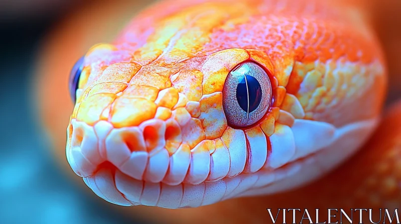 AI ART Detailed Snake Macro Photography