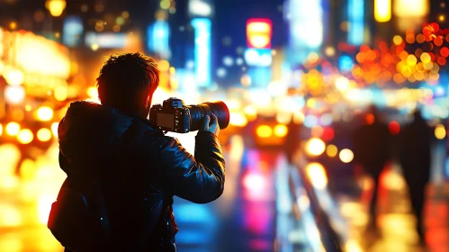 Urban Night Photography with Bokeh Lights