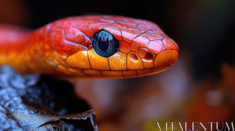 Expressive Snake Portrait AI Image