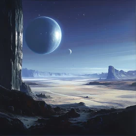 Twilight Desert and Planetscape