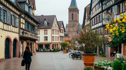 Picturesque Medieval European Town