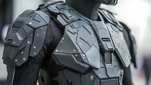 Intricate Cybernetic Armor Design