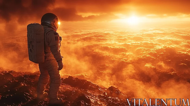 Space Explorer at Sunset