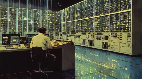 Man in a Technology-Driven Analog Control Room