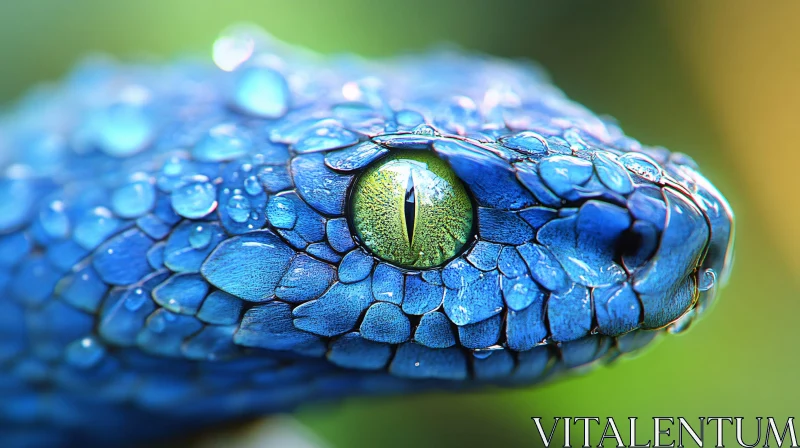 AI ART Colorful Snake Macro Photography