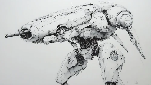 Highly Detailed Mecha Technology Design