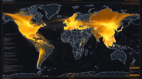 Data Network Visualization Map