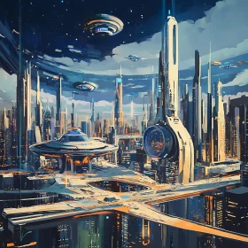 Advanced Urban Metropolis with Cutting-Edge Technology