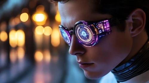 Innovative Cyberpunk Tech Glasses